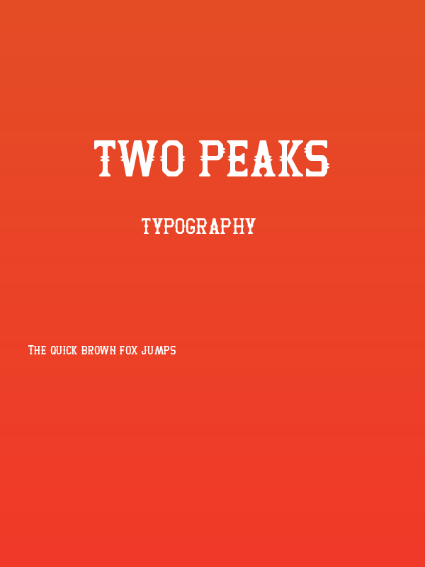 Two Peaks Poster