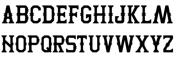 Two Peaks Font LOWERCASE
