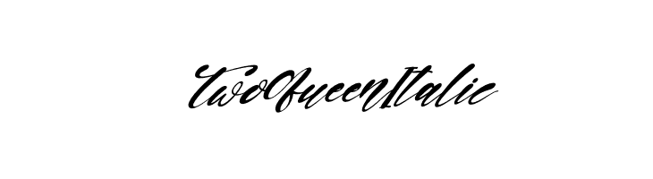 Two Queen Italic  font caratteri gratis