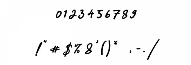 Two Queen Font OTHER CHARS