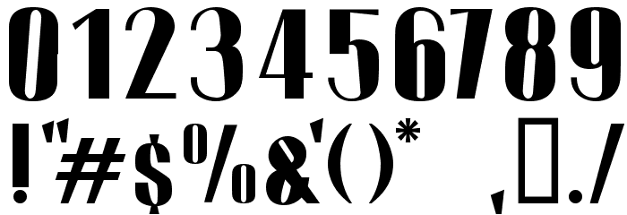 Two Tones Font OTHER CHARS