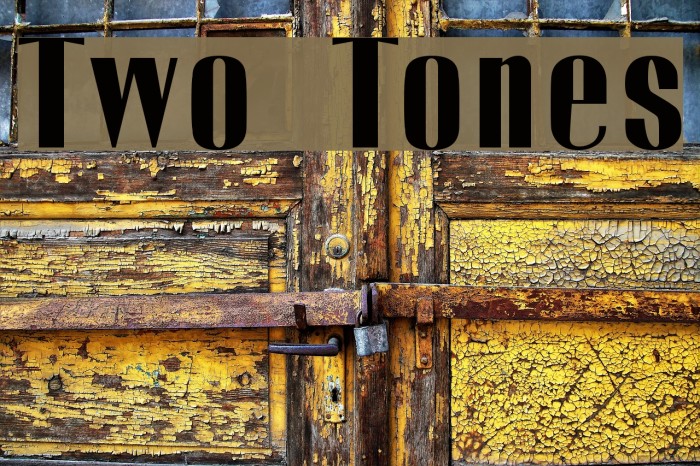 Two Tones Font examples