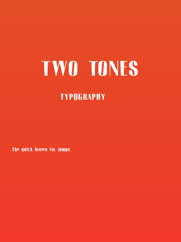 Two Tones Poster