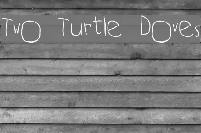 Two Turtle Doves Font examples