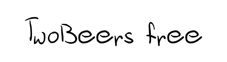 TwoBeers free Font