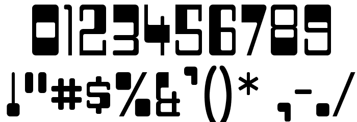 TwoFiftySixBytes-Regular フォント その他の文字