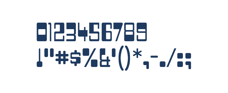 TwoFiftySixBytes-Regular Other Characters