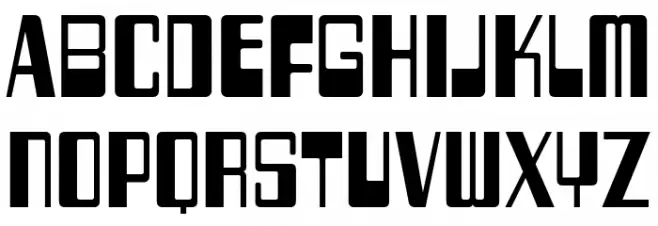 TwoFiftySixBytes-Regular 字体 大写