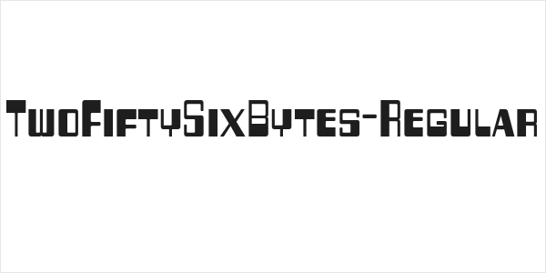 TwoFiftySixBytes-Regular Logo