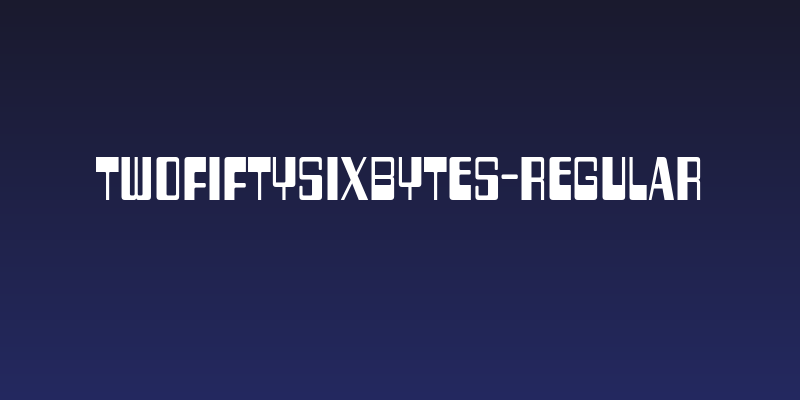 TwoFiftySixBytes-Regular Social Header