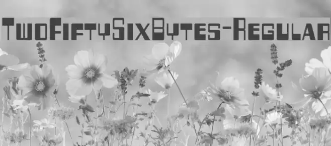 TwoFiftySixBytes-Regular フォント examples