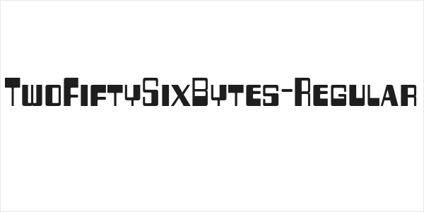 TwoFiftySixBytes-Regular Logo