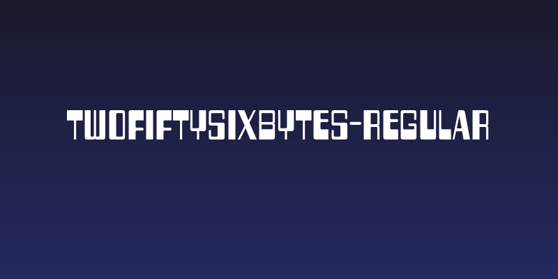 TwoFiftySixBytes-Regular Social Header