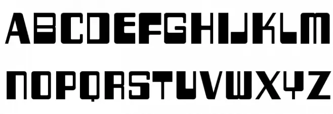 TwoFiftySixBytes-Regular Font LOWERCASE