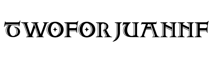 TwoForJuanNF  フリーフォントのダウンロード