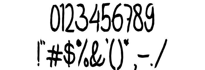 TwoThousandMiles Font OTHER CHARS