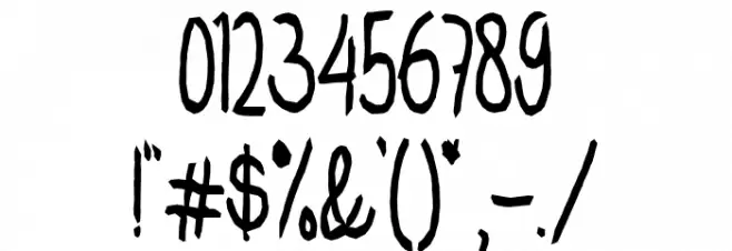 TwoThousandMiles Font OTHER CHARS