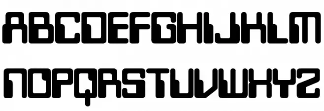 Twobit Bold Font Litere mari
