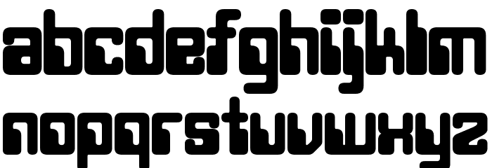 Twobit Bold Schriftart Kleinbuchstaben