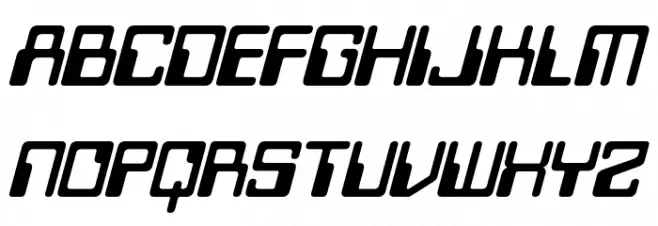 Twobit Italic Fonte MAIÚSCULAS