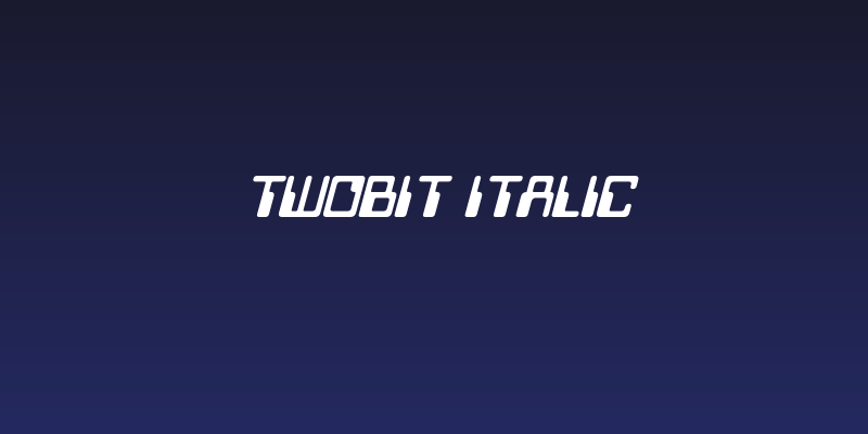 Twobit Italic Social Header
