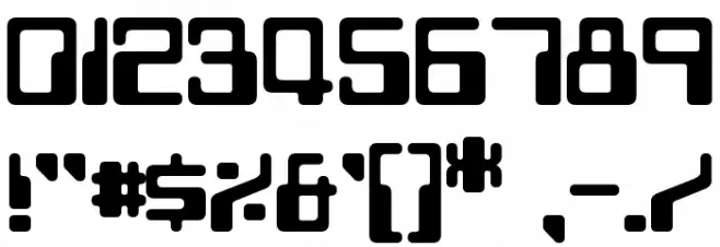 Twobit Font OTHER CHARS