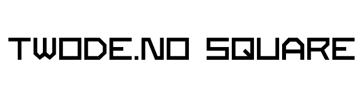 Twode.no Square  Free Fonts Download