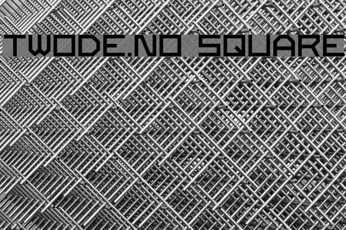Twode.no Square Font examples