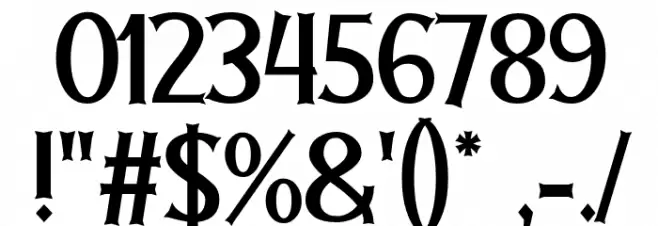 Twolank Font OTHER CHARS