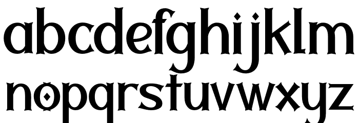 Twolank 字体 小写