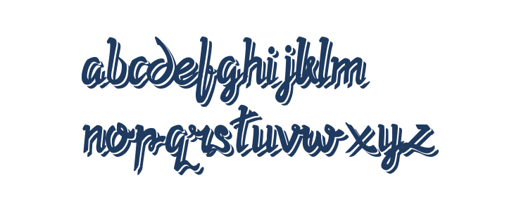 Twopath Shadow Lowercase