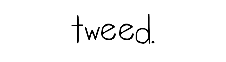 tweed.  フリーフォントのダウンロード