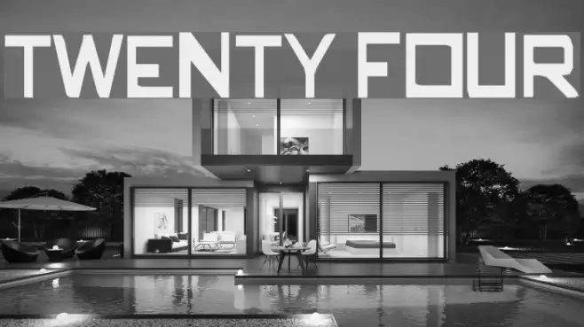 twenty four Font examples