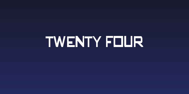 twenty four Social Header