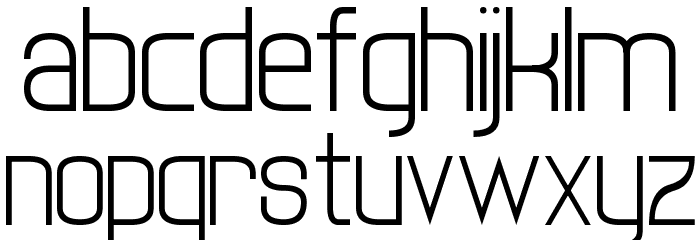 twenty-one Font LOWERCASE