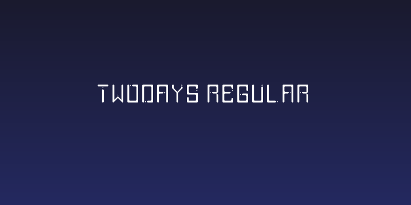 twodays Regular Social Header