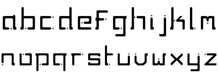 twodays Regular Font LOWERCASE