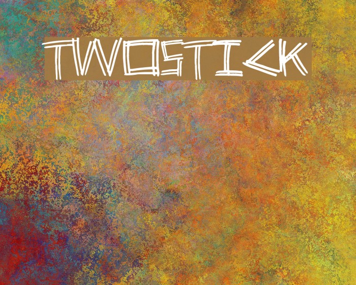 twostick Font examples