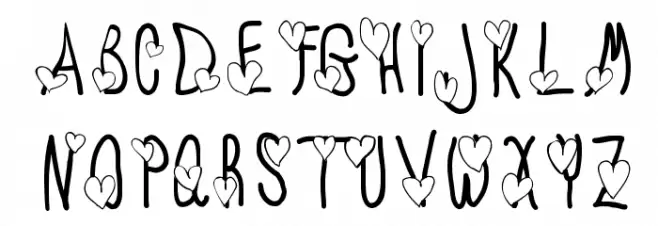 TX_Love Caratteri MAIUSCOLE