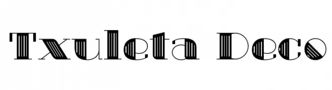 Txuleta Deco  font caratteri gratis