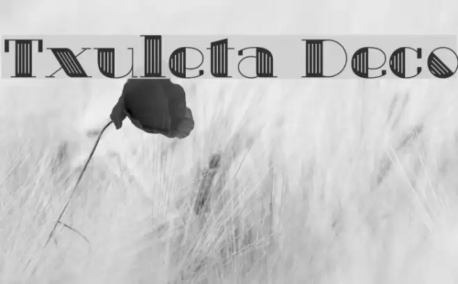 Txuleta Deco Font examples