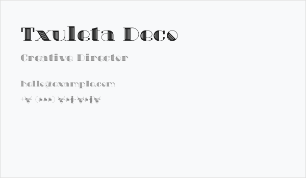 Txuleta Deco Business Card