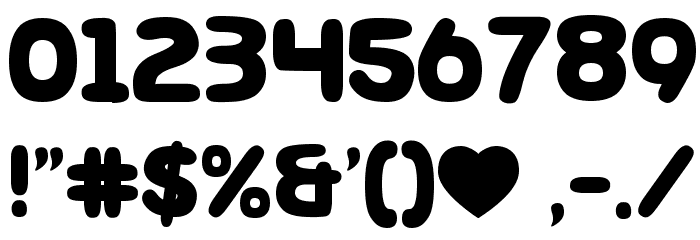 TY Font OTHER CHARS