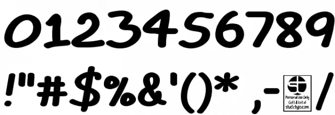 TYPO COMICS Bold DEMO Font OTHER CHARS