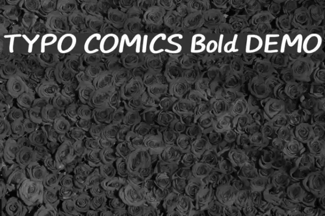 TYPO COMICS Bold DEMO Font examples