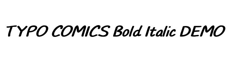 TYPO COMICS Bold Italic DEMO Font