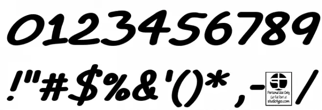 TYPO COMICS Bold Italic DEMO Font OTHER CHARS