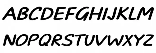 TYPO COMICS Bold Italic DEMO Fonte MAIÚSCULAS