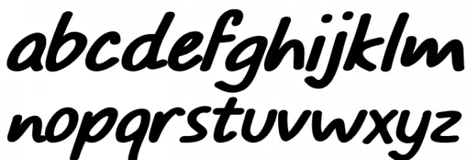 TYPO COMICS Bold Italic DEMO Шрифта строчной