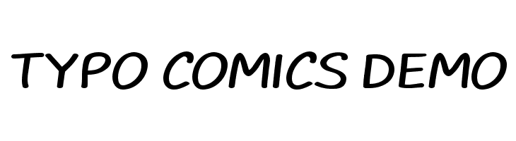 TYPO COMICS DEMO Font